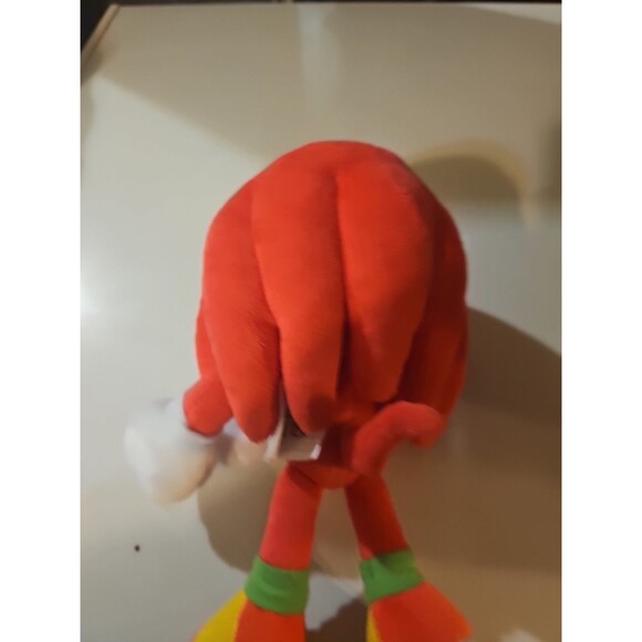 TOMY Sonic the Hedgehog Knuckles 9" Plush SEGA Tag T22355 Rare  Collectable - Picture 3 of 8